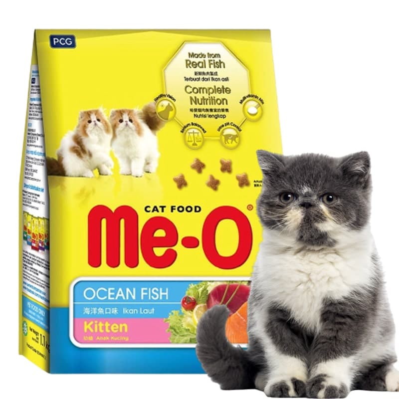 Thức ăn cho mèo con me-o kitten 400g vị cá biển