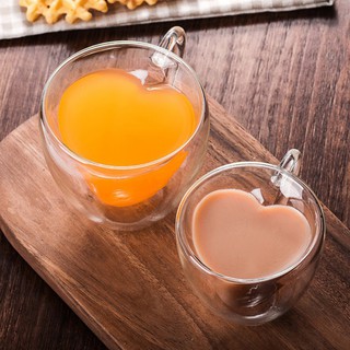 Ly thủy tinh uống bia hình trái tim chống rỉ nước