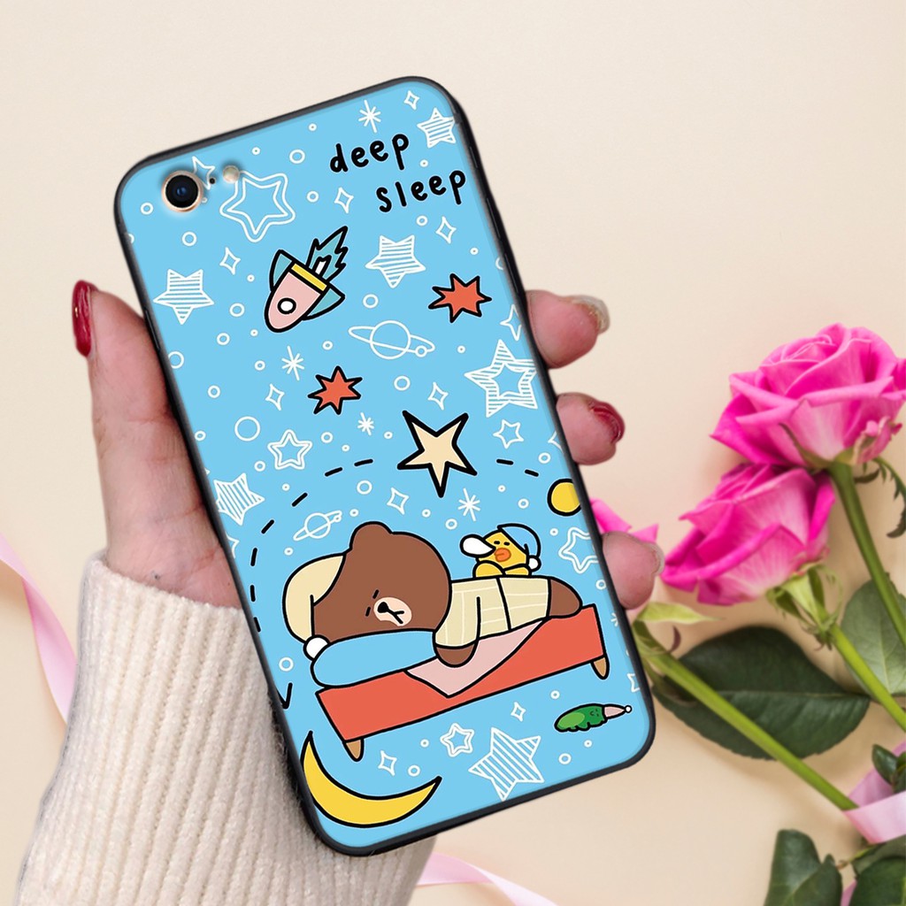 [ỐP IPHONE_SIÊU RẺ] ỐP LƯNG IPHONE GẤU BROWN VÀ THỎ CONY |5/5s-6/6s-6/6s PLUS-7/8-7/8 PLUS| DOAREMON CASE