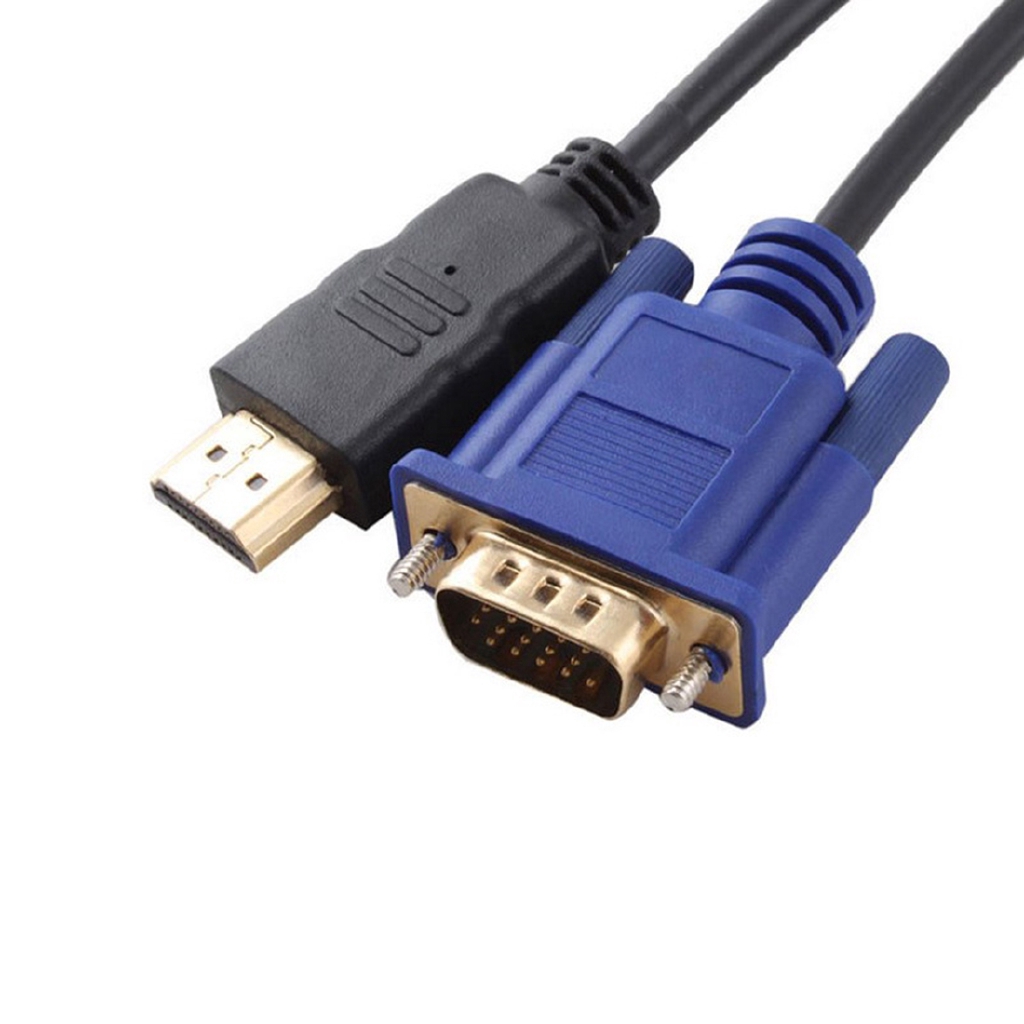 Cáp chuyển đổi đầu cắm 1080P HDMI sang đầu cắm VGA dài 1.8m