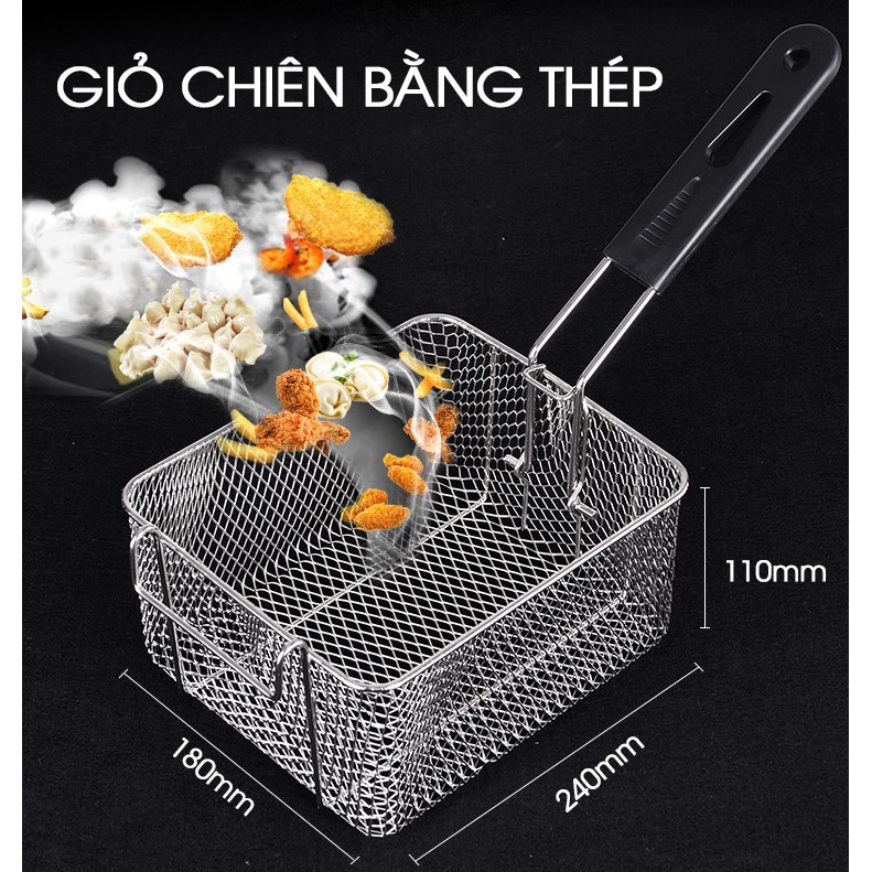 Bếp chiên, bếp nhúng đơn cao cấp  EF81 dung tích 5,5L, Bảo hành chính hãng 12 tháng