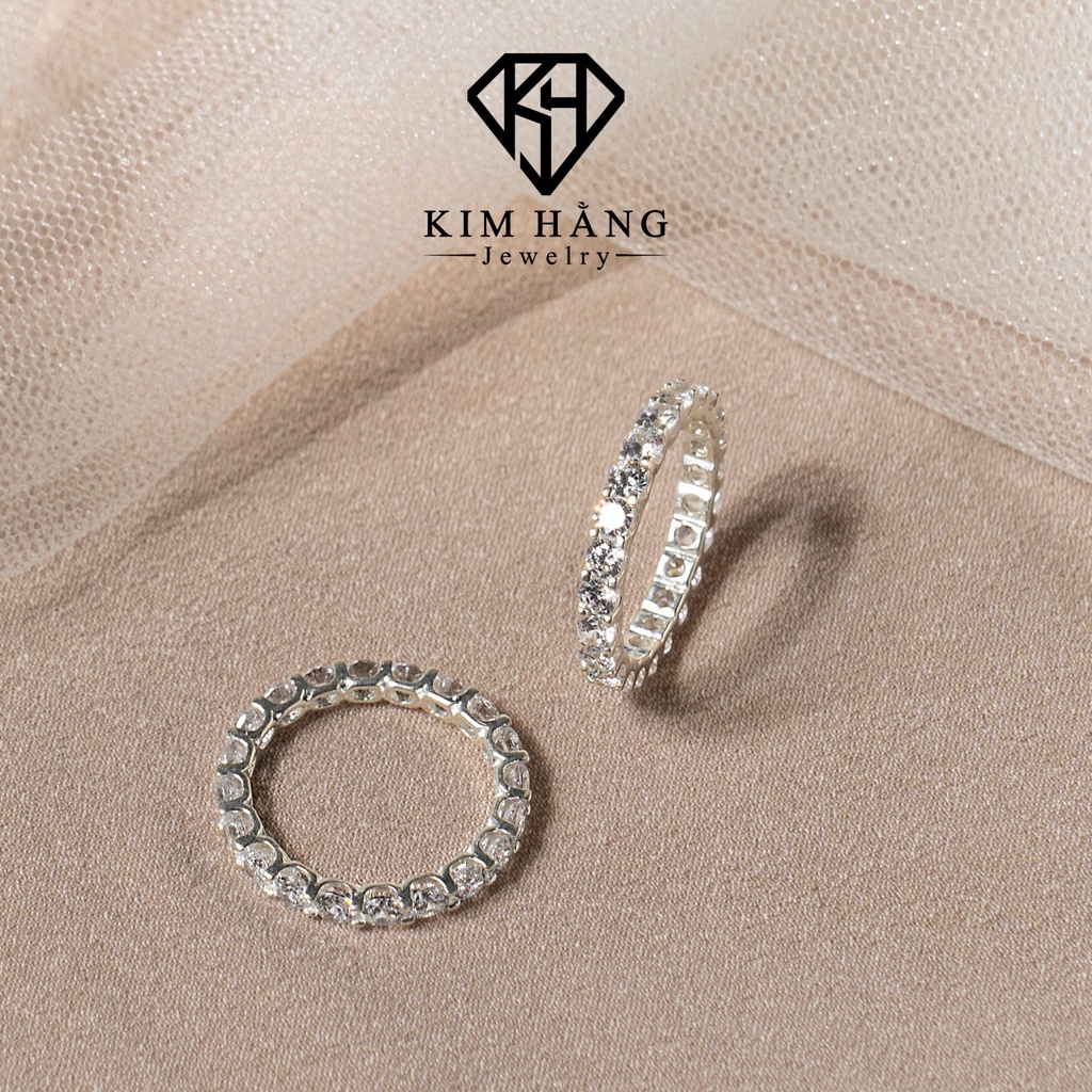 Nhẫn Bạc Nữ Teen full Đá Sang Trọng Quý Phái