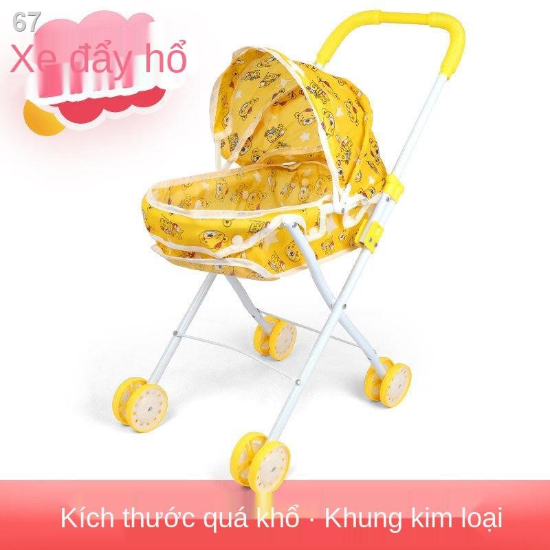 > Đồ chơi trẻ em xe đẩy búp bê cô gái mô phỏng bé 3-6 tuổi món quà sinh nhật 8Z