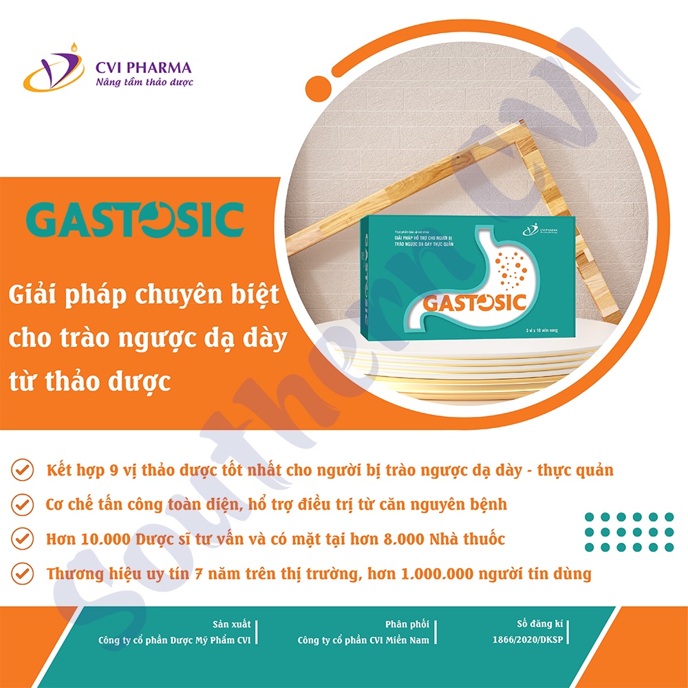 Gastosic Giải Pháp Cho Trào Ngược Dạ Dày Thực Quản Ngăn Ngừa Tái Phát - MK PMC