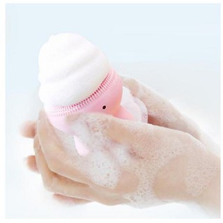 Dụng cụ rửa mặt, massage, tẩy tế bào chết bằng silicon hình Bạch Tuộc cực xinh | BigBuy360 - bigbuy360.vn