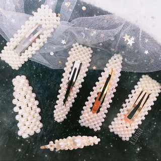 Kẹp Tóc Màu Trắng Nữ Tính