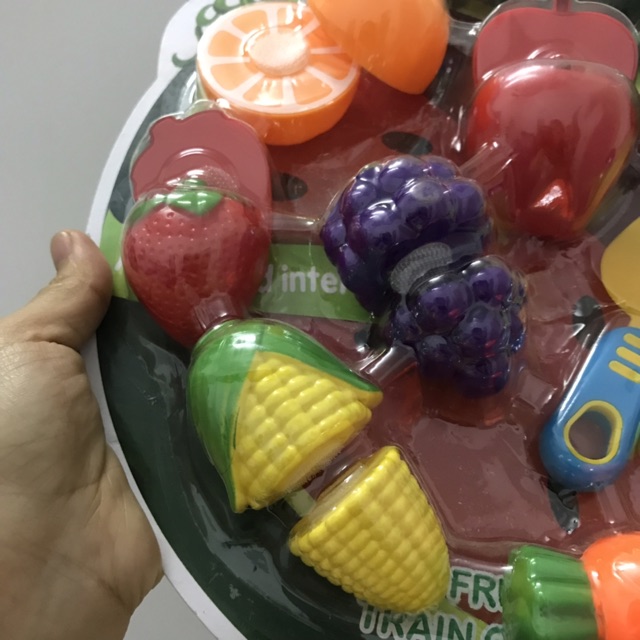 [Hàng VN] Đồ chơi vỉ cắt thái trái cây, hoa quả dành cho bé