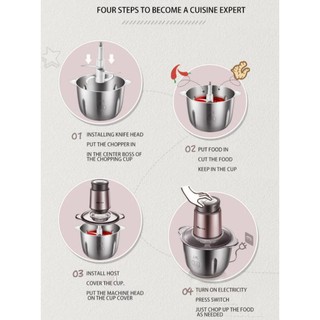 Máy Xay Thịt Bear QSJ-B03F1 2L