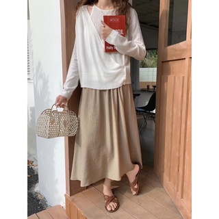 Chân váy voan nhăn 21809 cherry coco