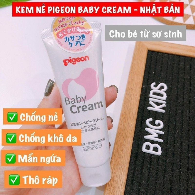 Kem Chống Nẻ, Chống Khô Da, Mẩn Ngứa, Dưỡng Ẩm Pigeon Chính Hãng Cho Bé (Tuýt 50g)