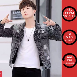 Áo Khoác Jean Nam Cao Cấp - Áo Khoác Bò nam VOZODO 37