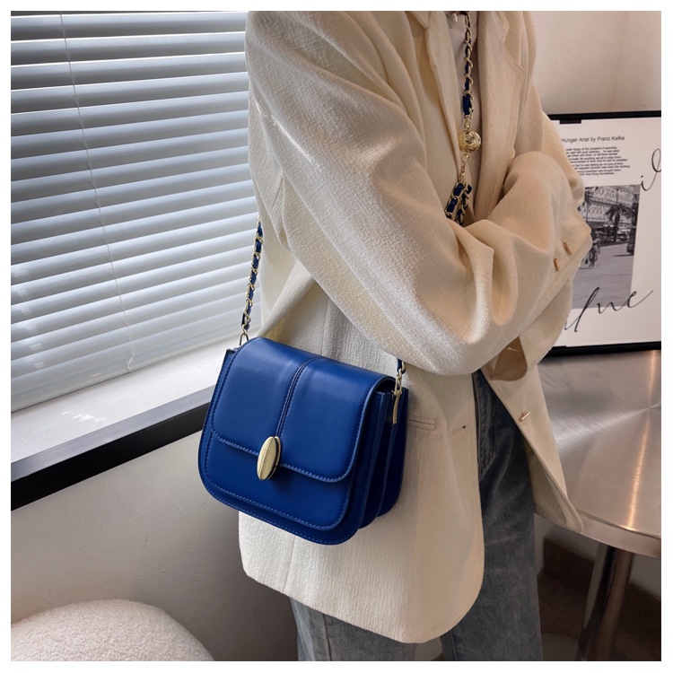 IELGY Túi Đeo Vai Hình Vuông Cỡ Nhỏ Phối Dây Xích Phong Cách Phương Tây Thời Trang Cho Nữ