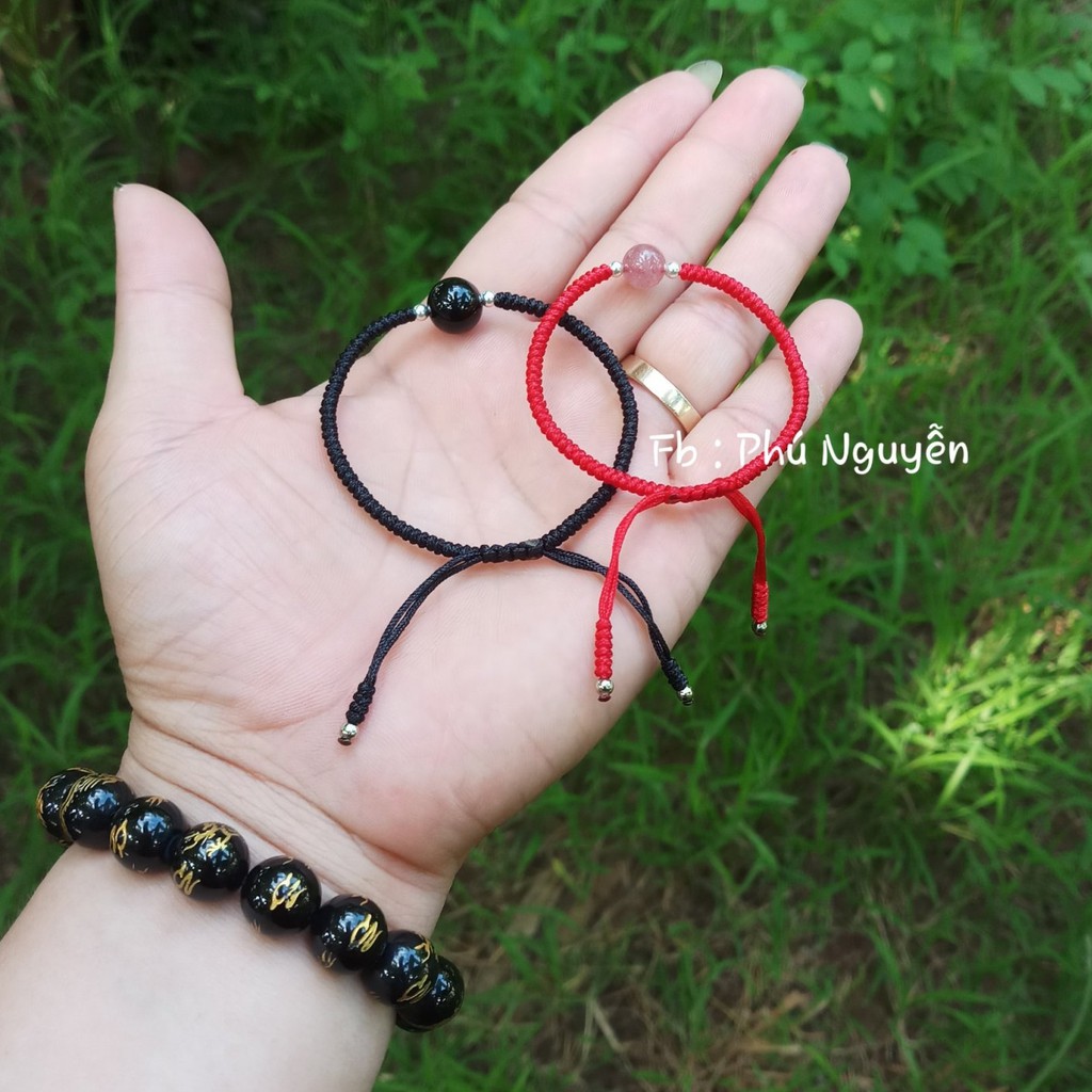 Vòng Đôi Đan Dây Mix Đa Tu Nhien ( Thông báo size cổ tay )