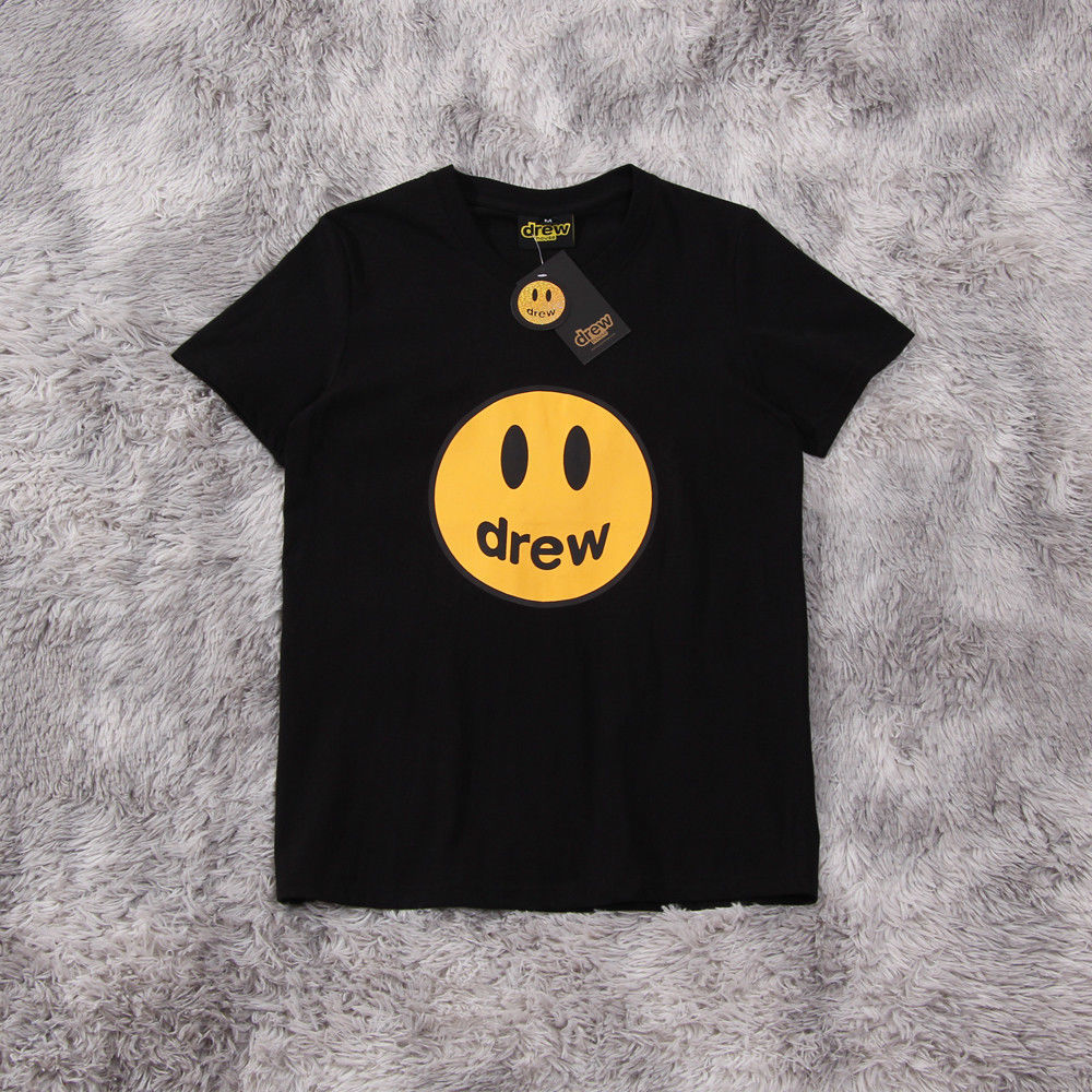 Drew House tide brand Bibo, hip-hop loose T-shirt men's round neck cotton short sleeve big smile