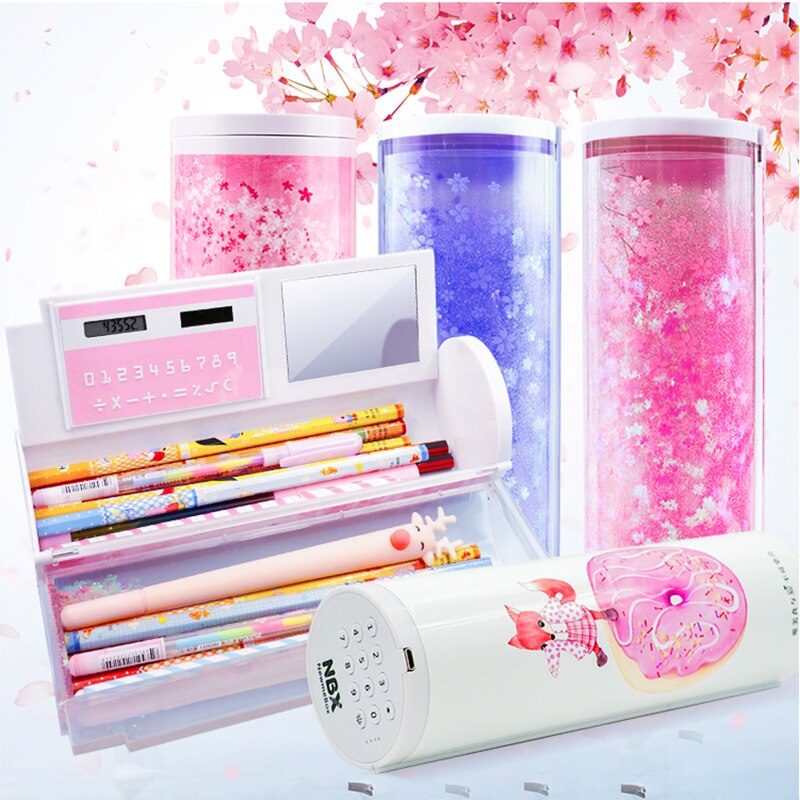 Túi Đựng Bút Khóa Mật Khẩu Họa Tiết Hoạt Hình Newmebox St8