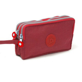 Ví cầm tay Kipling 3 ngăn 18x10 cm
