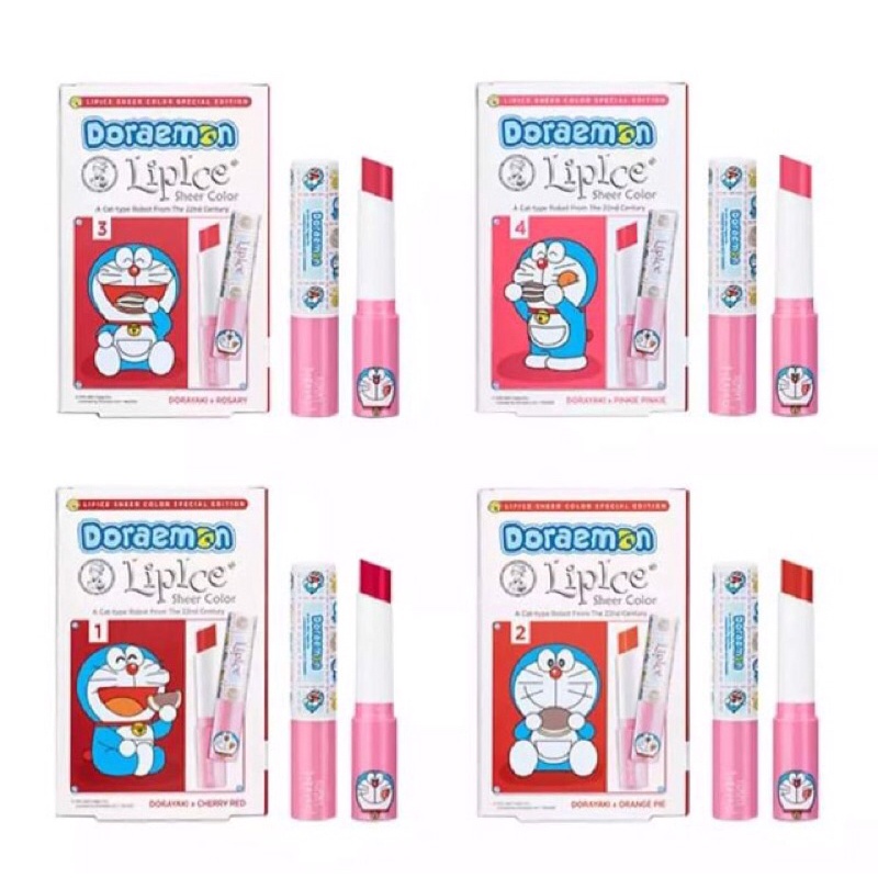 Son dưỡng LipIce Sheer Color x Doraemon 2.4g - Son Doraemon