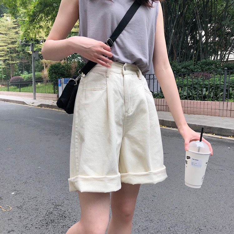[SẴN] Quần shorts jean nữ Ulzzang Quảng Châu QLJ12