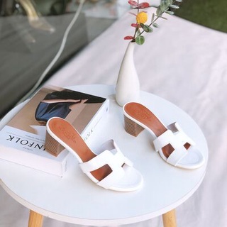 Guốc chữ H gót vân gỗ