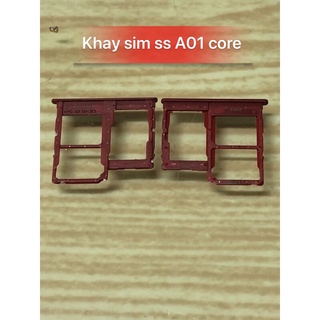 Khay sim Samsung A01 Core nhiều màu zin new