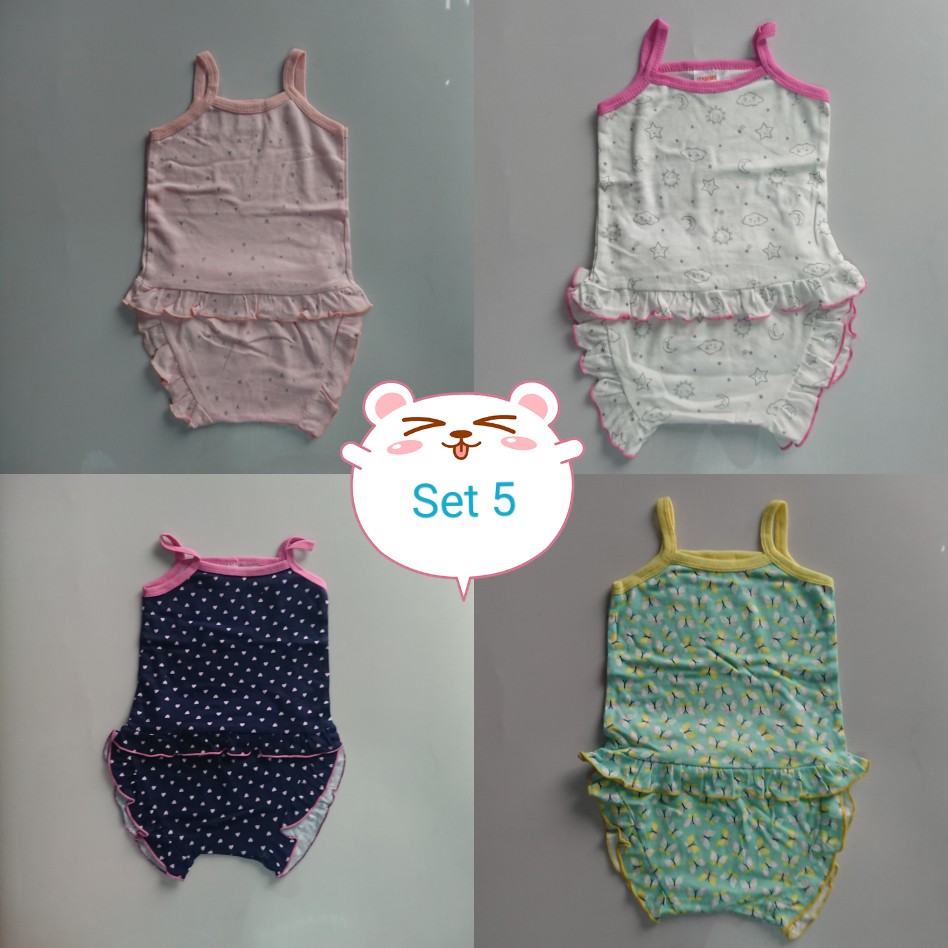 Set 4 bộ 2 dây cho bé gái