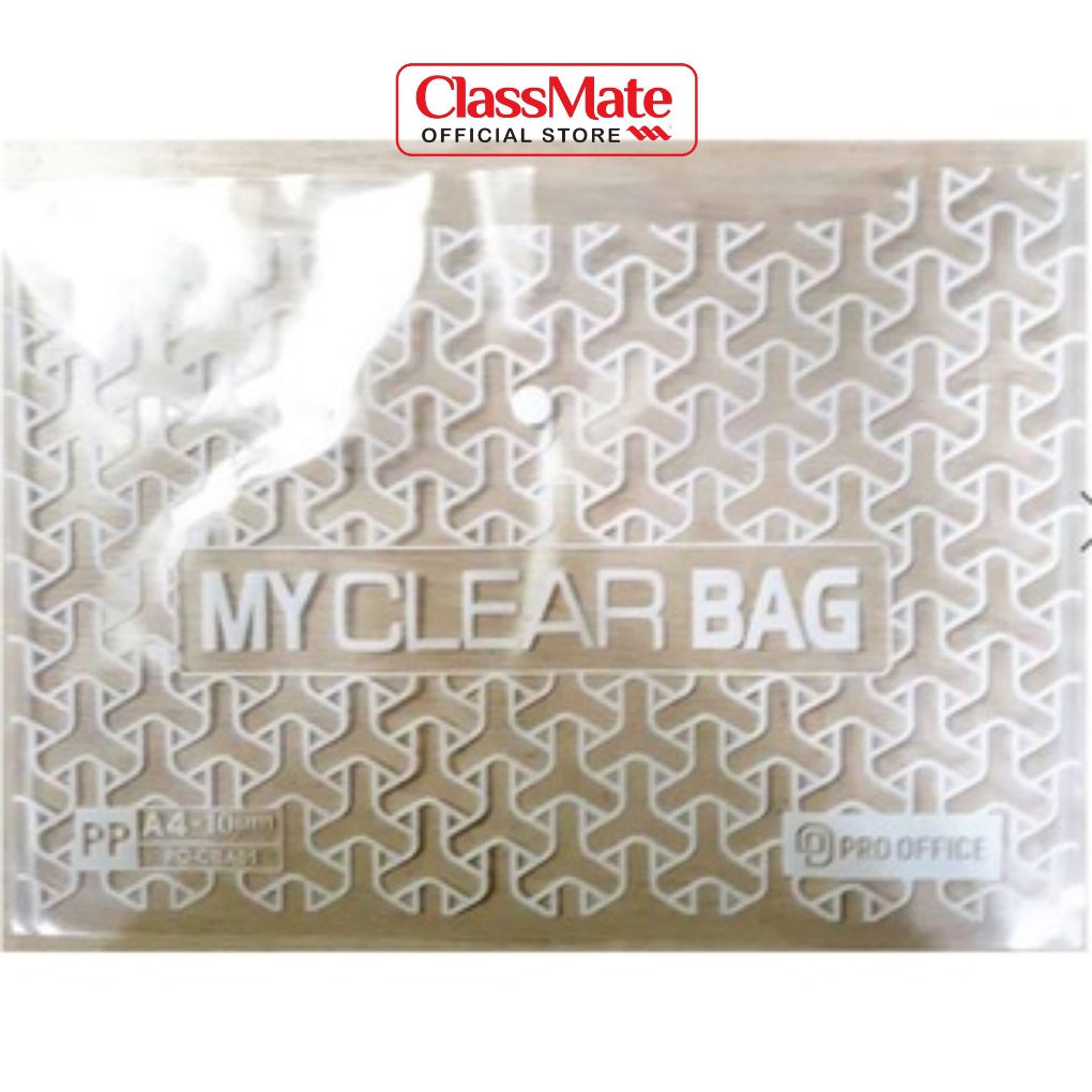 Túi Đựng Tài Liệu CLASSMATE Túi Clear Bag Trong Suốt, Đựng Tài Liệu Tiện Lợi, Kích Thước A4/F4 CBA05/CBF06