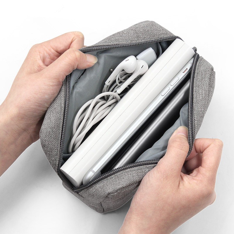 Túi Đựng Dây Cáp Sạc USB Tiện Dụng Khi Đi Du Lịch Dành Cho Nam Và Nữ Ốp