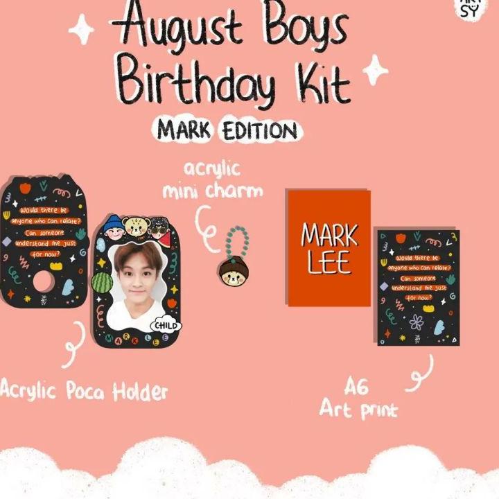 Cổ phiếu Giới Hạn!.. Bộ Quà Tặng Sinh Nhật Bé Trai August (MARK & JAEMIN NCT) Của JIPARTSY
