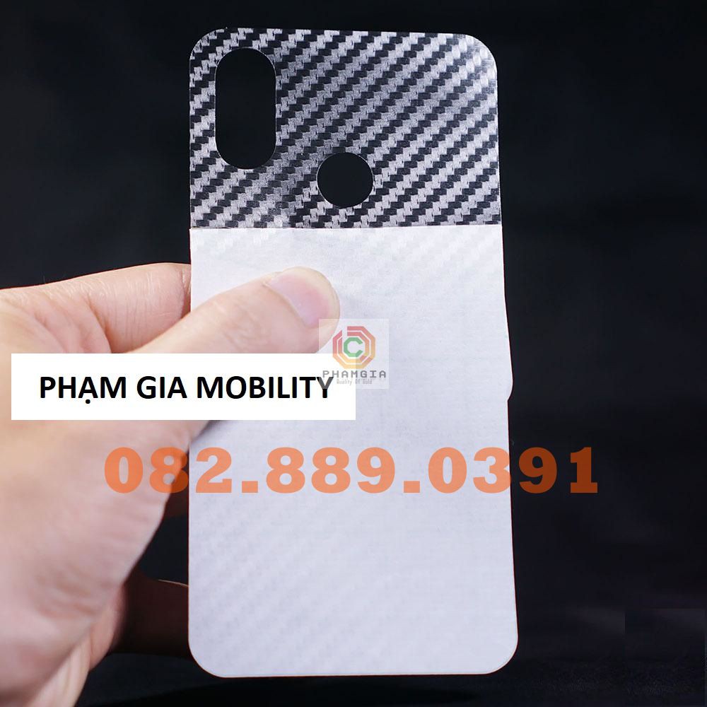 Miếng dán mặt lưng skin carbon Xiaomi 8/8 SE/8 Pro/8 Lite