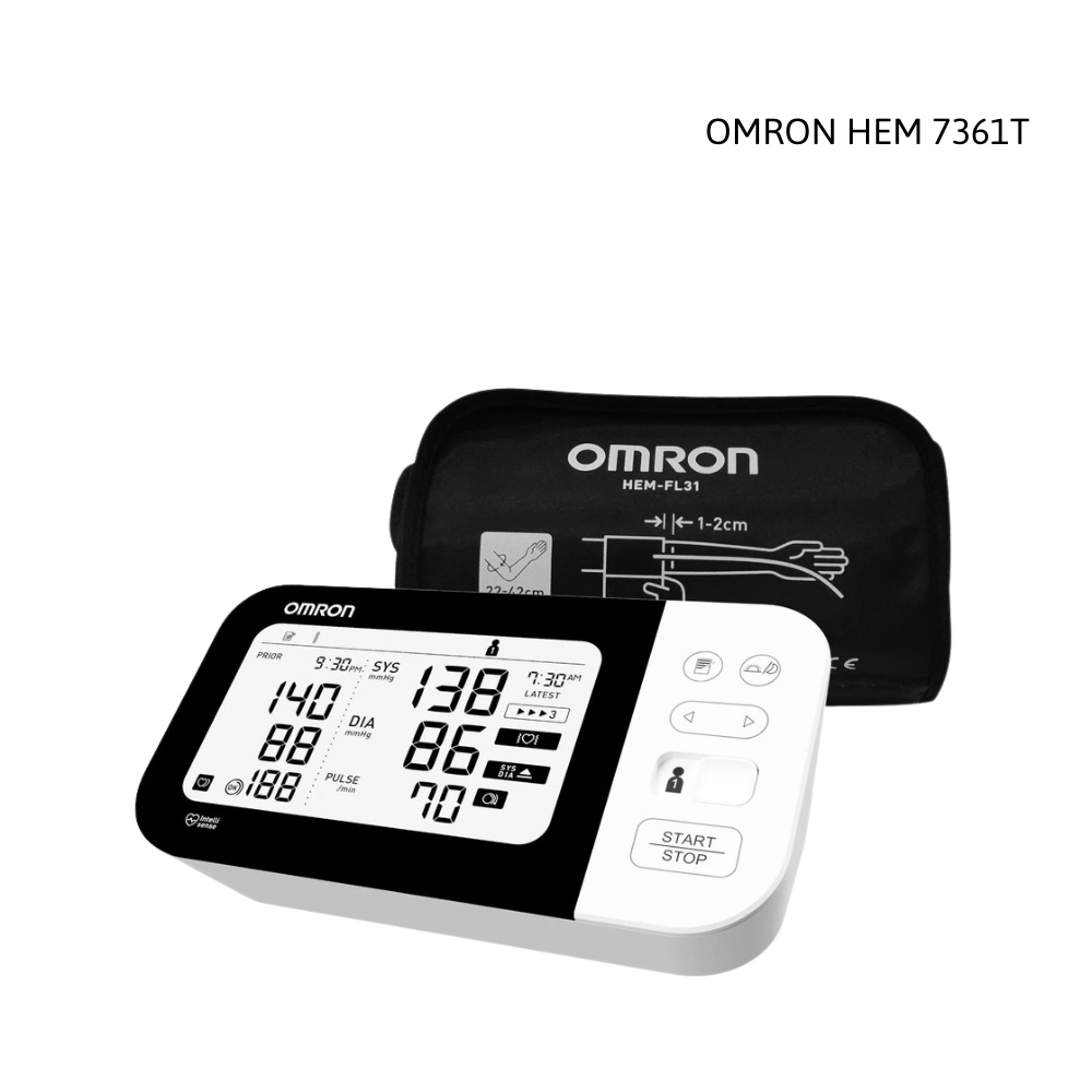 Máy đo huyết áp bắp tay tự động Omron cao cấp HEM-7361T  chính hãng - Thiết bị y tế gia đình Medifa