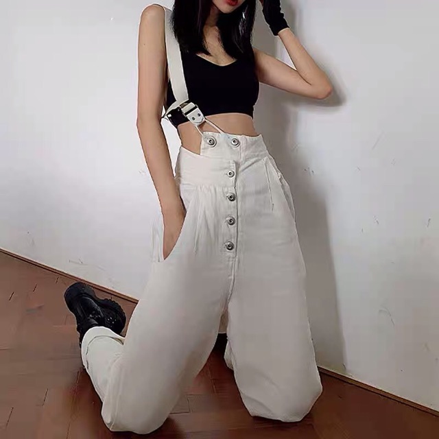 (Có ảnh thật feedback cuối) Yếm Jean nữ thời trang thiết kế phong cách, độc đáo, trẻ trung NV0463 | BigBuy360 - bigbuy360.vn