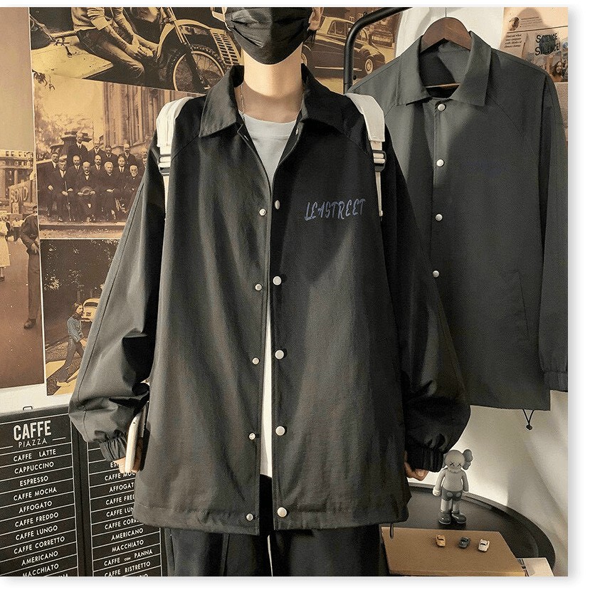 ÁO KHOÁC DÙ NAM CỔ SƠ MI NÚT BẤM PHONG CÁCH HIỆN ĐẠI CỰC NGẦU