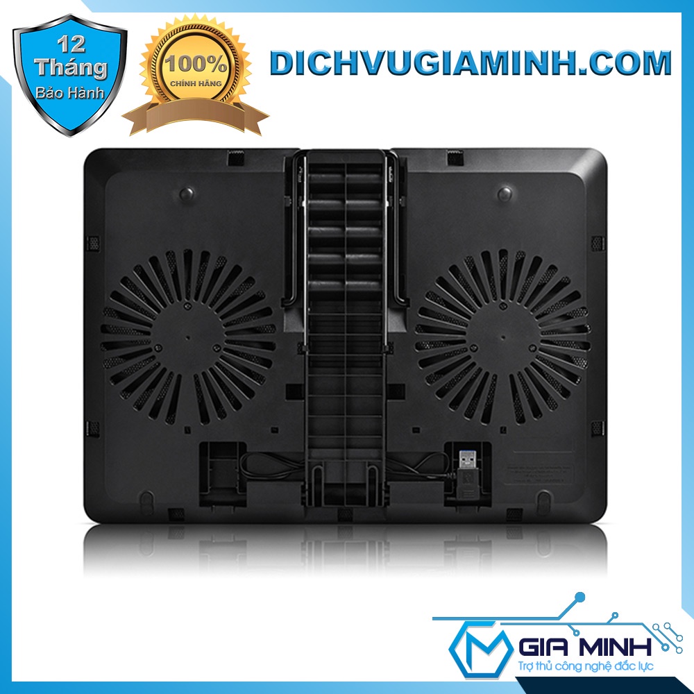 Đế tản nhiệt Laptop chính hãng Deepcool U PAL – 2 Fan 140mm