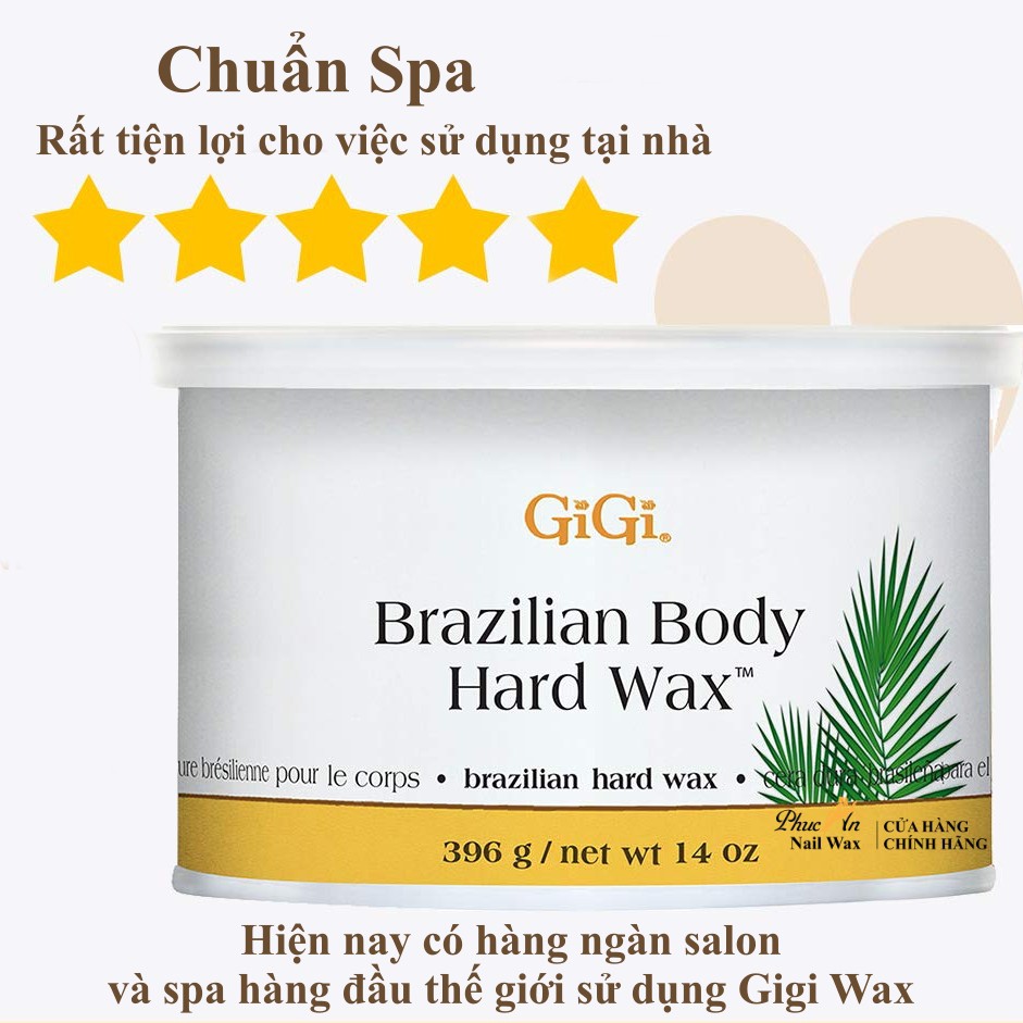 Tẩy Lông GiGi Brazilian Hand Có Tinh Chất Cây Cọ Và Không Cần Dùng Giấy Vải , Sáp Wax GiGi Wax Nóng