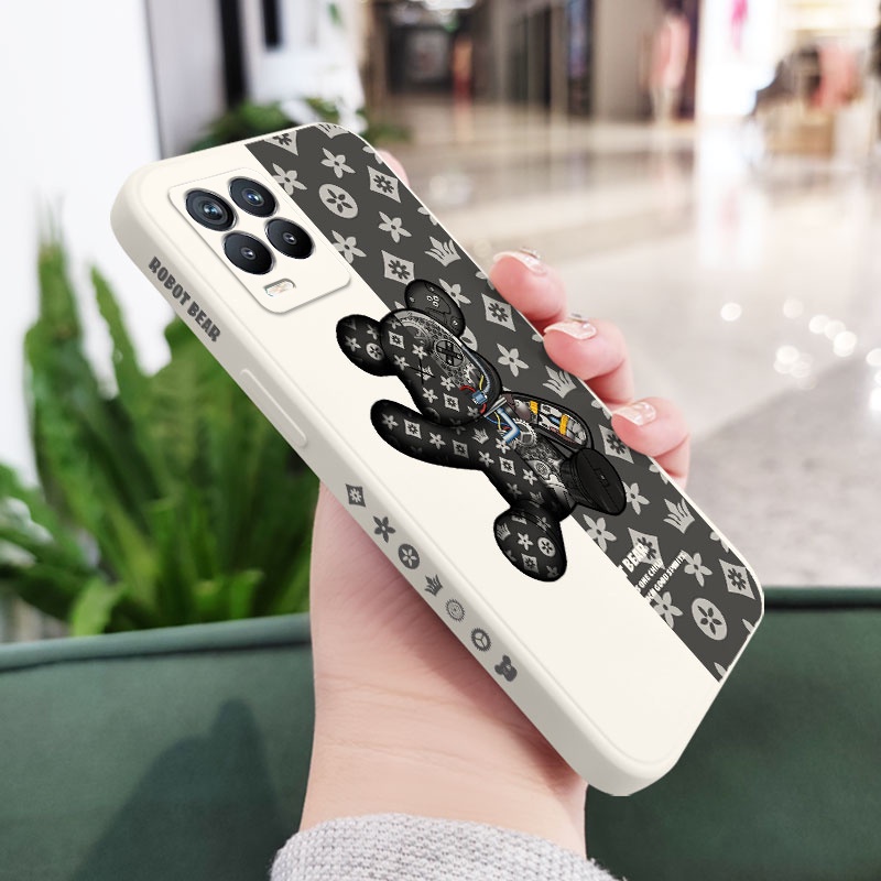 Ốp Điện Thoại Silicon Dẻo In Hình Gấu Đẹp Mắt Cho Realme 8 8i Pro 4G 5G