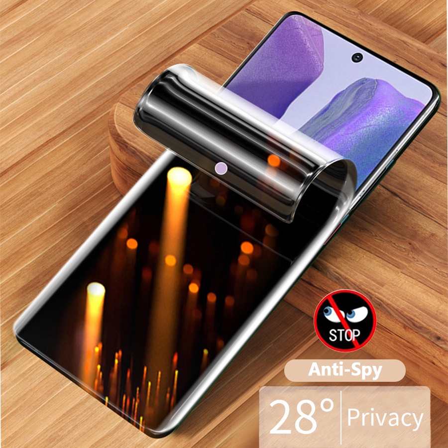 Miếng Dán Hydrogel Mềm Bảo Vệ Màn Hình Chống Nhìn Trộm Cho Samsung Galaxy S22 S20 S21 S10 S8 S9 Plus Ultra Fe Note 20 Ultra 10 Lite 9 8 Plus A71 A51 A52 A13 A23 A33 A53 A73 5G A32 A42