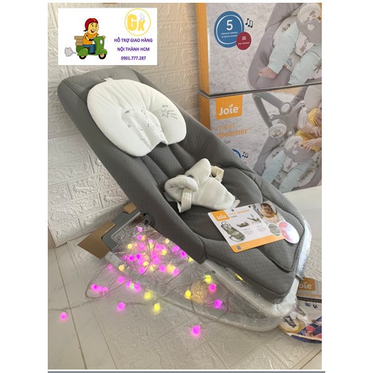 Ghế rung trẻ em Joie Dreamer petite city ,starry night, flower forever, sản phẩm thích hợp cho bé từ sơ sinh đến 15kg