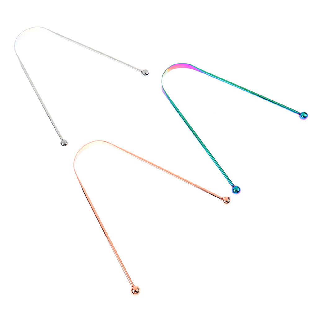 [Hàng mới về] Dụng cụ cạo lưỡi bằng thép không gỉ chăm sóc sức khỏe cho nam nữ