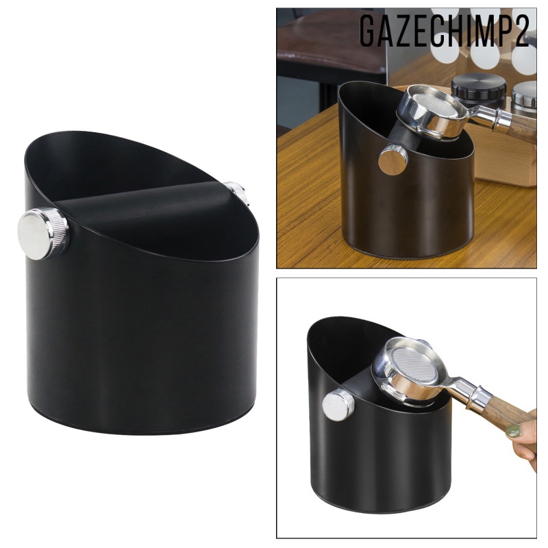 [GAZECHIMP2] Black Espresso Coffee Knock Box Waste Bin Bucket for Home Office Barista