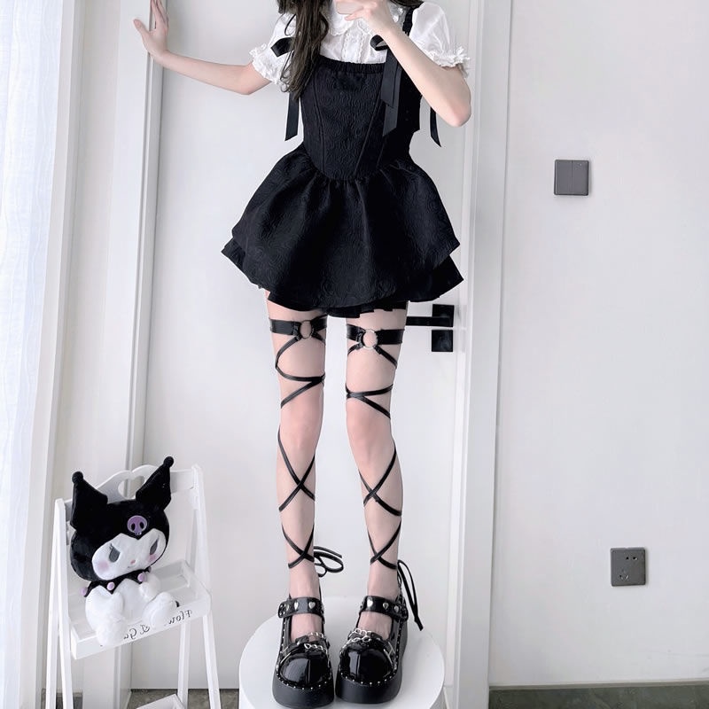 FXDAZI Bán Chạy!F & X Vớ Ren Mỏng Cao Qua Gối Phối Vòng Nịt Đùi Độc Đáo Gợi Cảm jk y2 Cho Nữ
