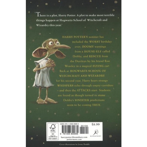 Tiểu thuyết tiếng Anh cho tuổi 11-14 Harry Potter and the Chamber of Secrets, Children's Paperback (Jonny Duddle Cover)
