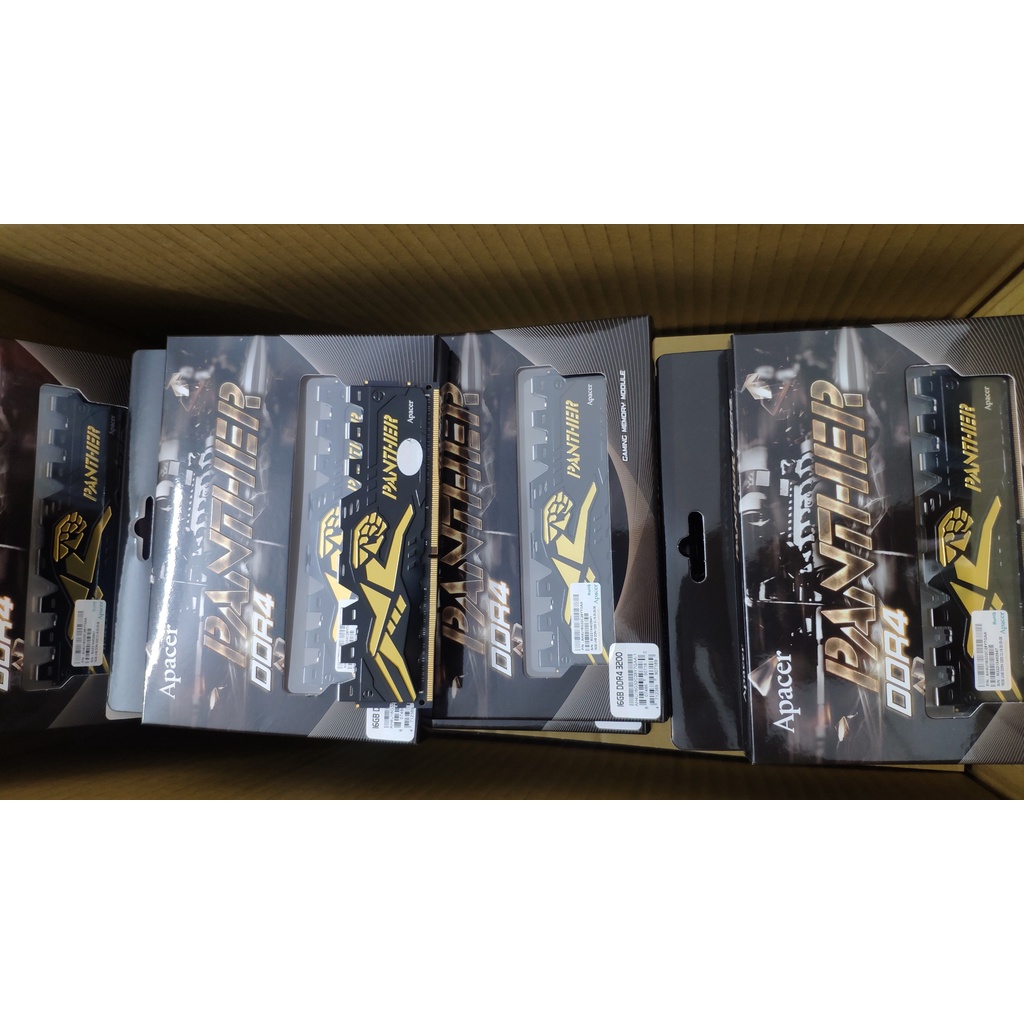 Ram máy tính 16GB Apacer Panther ddr4 3200Mhz có tản, hàng chính hãng, bảo hành 36 tháng.