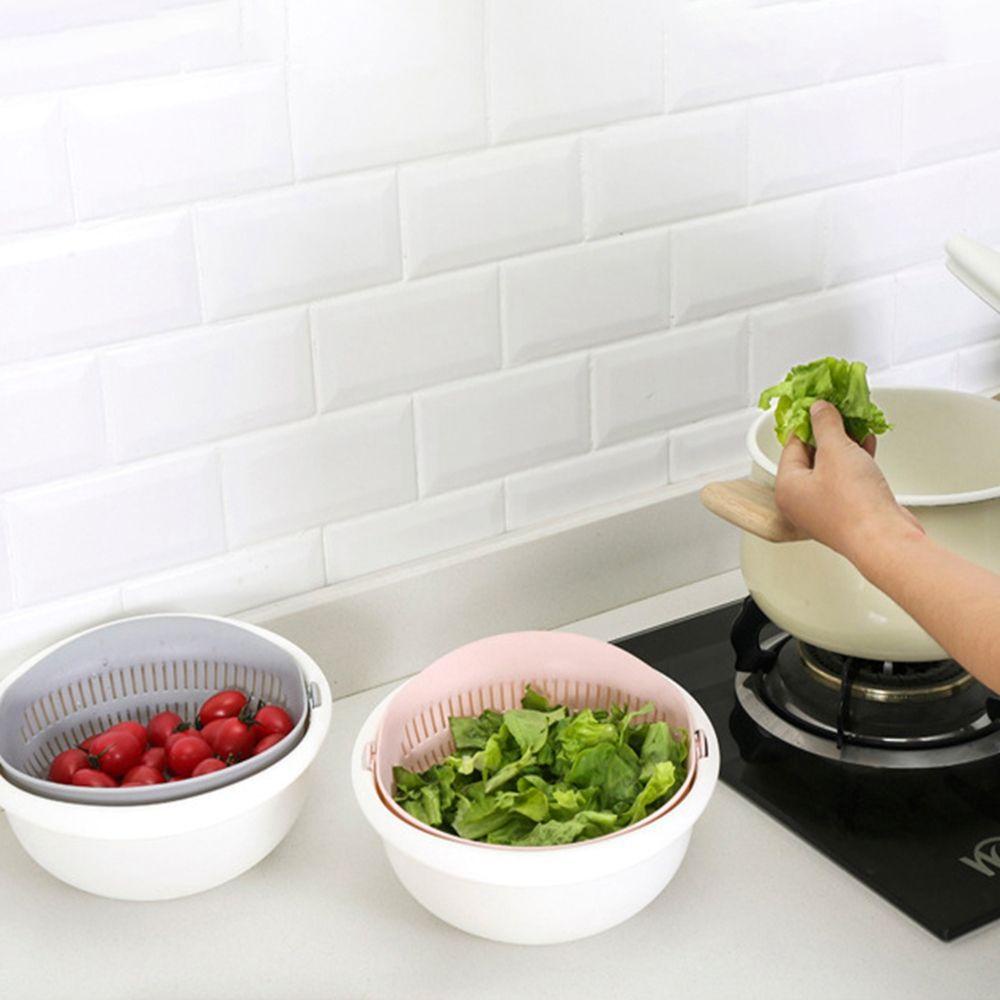 AUGUSTINA Rổ Rửa Rau Củ Quả Bằng PP Đa Năng Có Thể Xoay Tiện Dụng