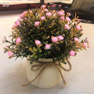 Hoa mô phỏng giả trang trí nhà cây cảnh Bắc Âu phòng khách máy tính để bàn sáng tạo gypsophila chậu nhỏ khôA