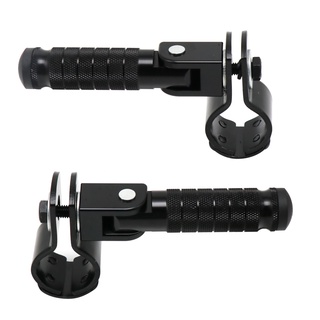 CNC 8mm Universal Pedals Folded Footrest Footpeg For Motorcycles Bicycles Electric Vehicles Mopeds Karts Scooters