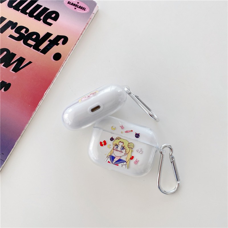 AirPods Pro AirPods 1/2 airPods Case Beautiful girl PC Headset case Bluetooth headset case