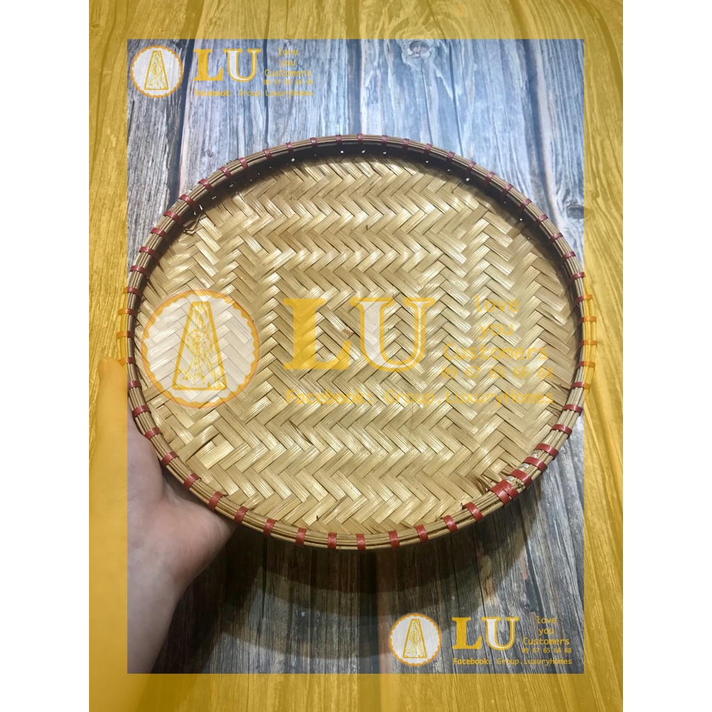 Mẹt tre trang trí oản đào , oản thờ, oản tài lộc vật tư phụ kiện làm Oản, giỏ hoa quà | LU