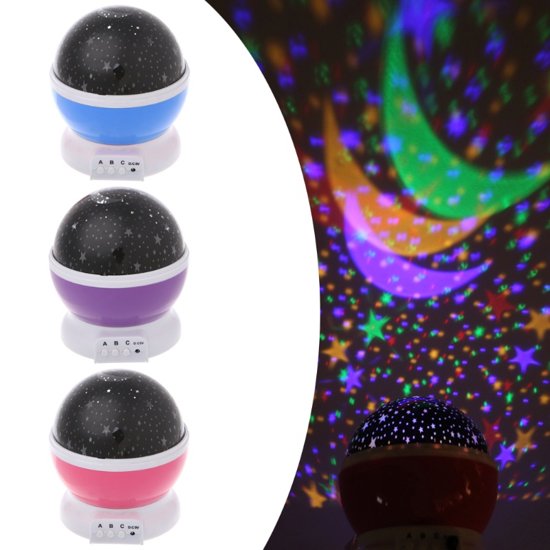 Đèn LED Chiếu Bầu Trời Sao Xoay Tròn Độc Đáo