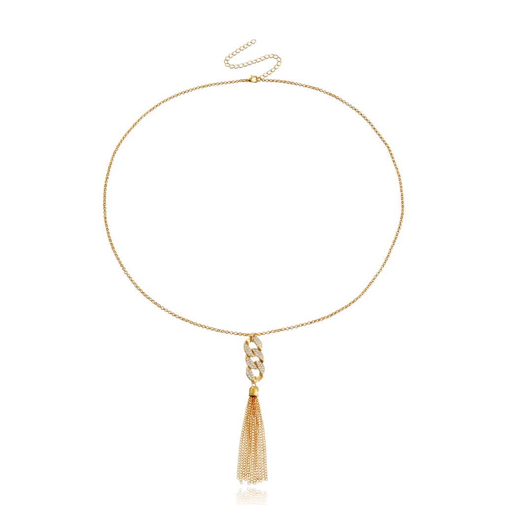 Vòng cổ Mặt Hoa Sen Đính Đá Thời Trang Thu Đông Cho Nữ