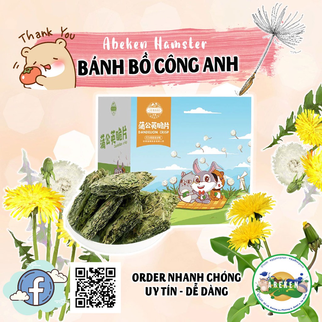 Bánh cỏ bồ công anh mùa hạ cho Thỏ/ Bọ/ Hamster (1 bánh)